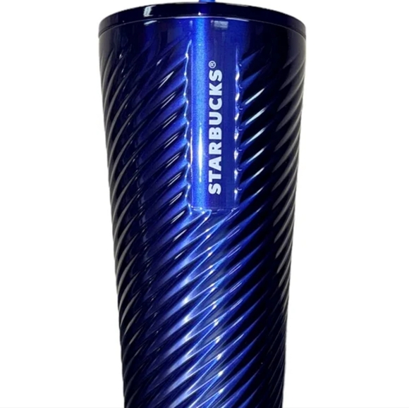 🆕️Starbucks Cold Cup Spring Release Steel (Blue Swirl) Insulated Tumbler 24 oz - Picture 3 of 13